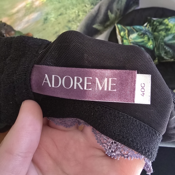 Adore Me Purple Bra With Lace - Picture 4 of 4